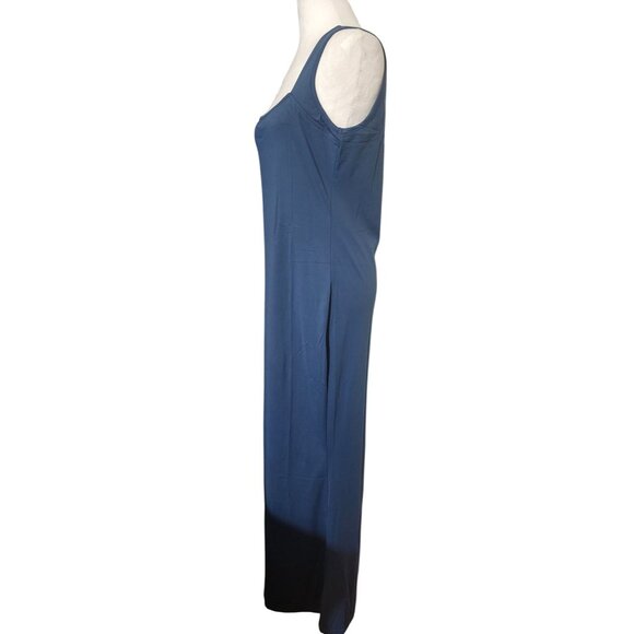 NWT Bloggerlovr Blue Maxi Dress Size XL Casual Summer Breathable Spandex Blend - Picture 2 of 9